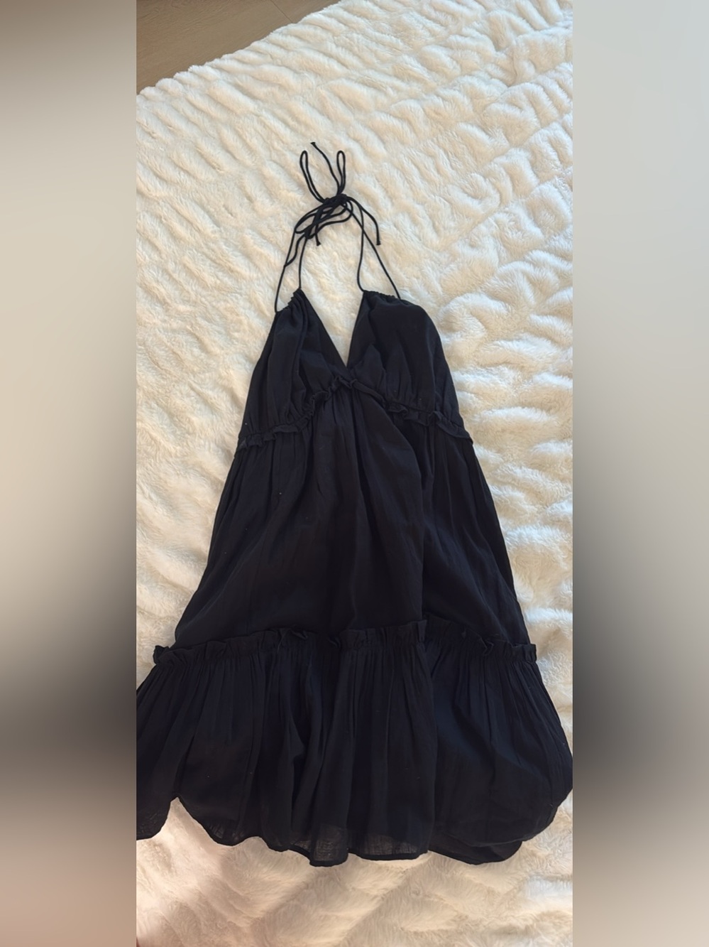 Black halter H&M dress(size small)